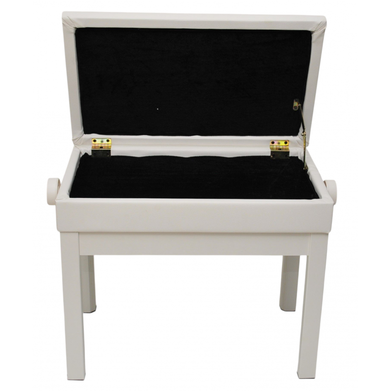 Prima PB-300 WH - Ława do pianina, biała - 2 - Siedziska, Ławy - Ława do pianina PRIMA PB łączy w sobie elegancję, wygodę i funk Prima PB-300 WH - Ława do pianina, biała - 2 - Siedziska, Ławy - Ława do pianina PRIMA PB łączy w sobie elegancję, wygodę i funk