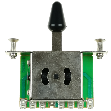 Kera Audio 5P/SQ/ST/Czarny - Przełącznik 5 pozycyjny