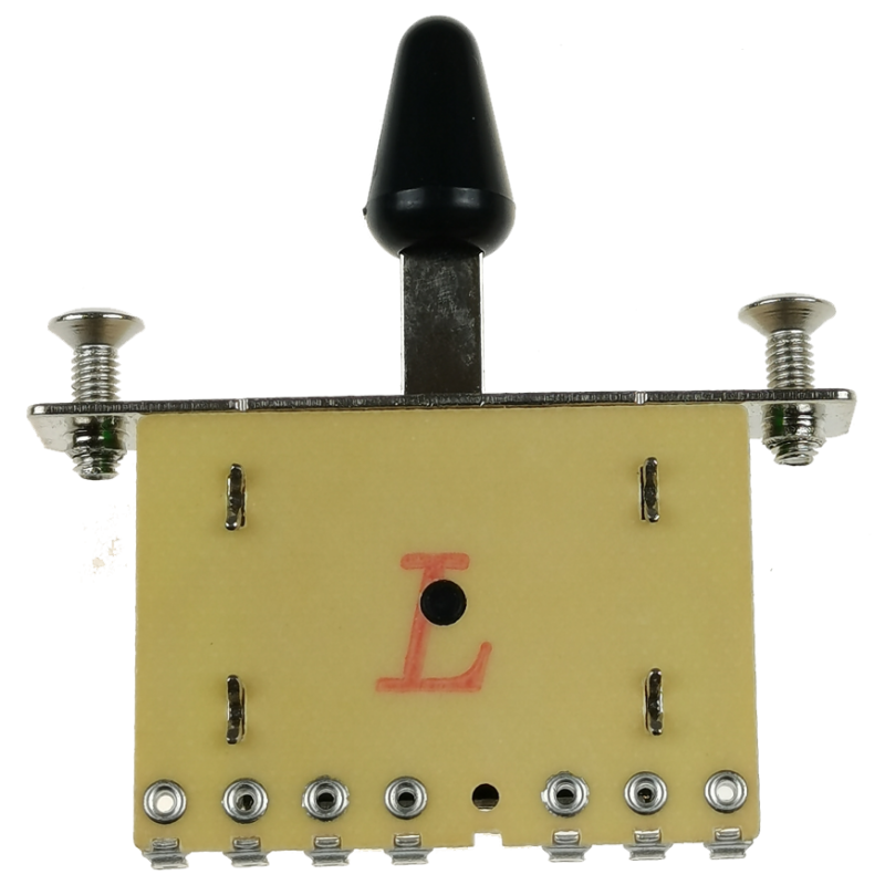 Kera Audio 5P/SQ/ST/Czarny - Przełącznik 5 pozycyjny Kera Audio 5P/SQ/ST/Czarny - Przełącznik 5 pozycyjny