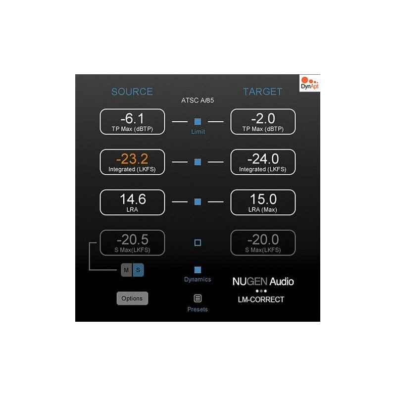 NUGEN Audio LM-Cor with DynApt (Expansion) - Wtyczka VST - rozszerzenie (do pobrania) NUGEN Audio LM-Cor with DynApt (Expansion) - Wtyczka VST - rozszerzenie (do pobrania)