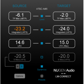 NUGEN Audio LM-Correct UPG - Wtyczka VST - upgrade (do pobrania)