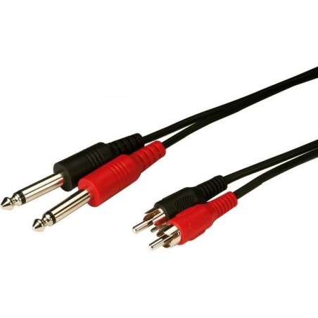 Monacor MCA-154 - Kabel audio 2xRCA - 2xJack