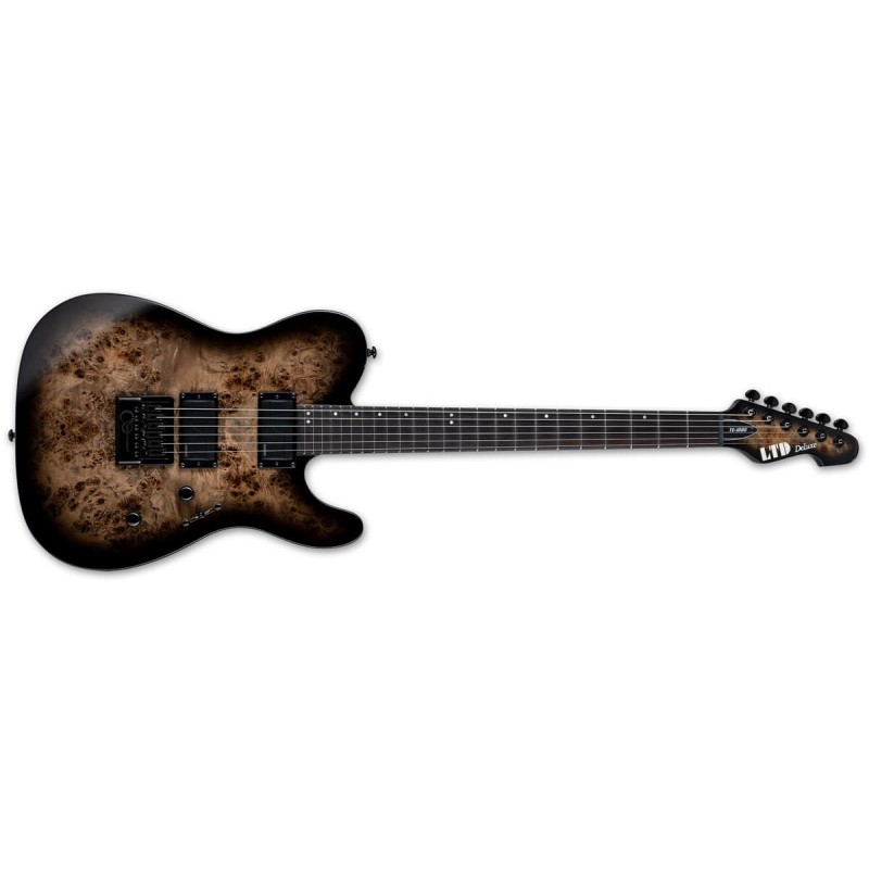 LTD TE-1000 Evertune Burl Poplar Charcoal Burst - Gitara elektryczna LTD TE-1000 Evertune Burl Poplar Charcoal Burst - Gitara elektryczna
