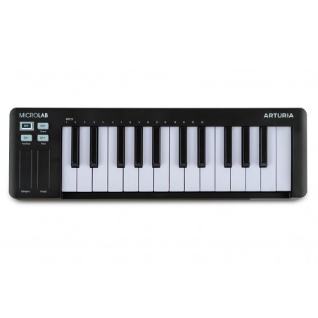 Arturia MicroLab mk3 Black ultrakompaktowy kontroler MIDI - 1 - Klawiatury sterujące - MicroLab mk3 Black to ultra-kompaktowy ko