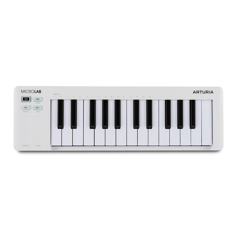 Arturia MicroLab mk3 White ultrakompaktowy kontroler MIDI - 1 - Klawiatury sterujące - MicroLab mk3 Whiteto ultra-kompaktowy kon Arturia MicroLab mk3 White ultrakompaktowy kontroler MIDI - 1 - Klawiatury sterujące - MicroLab mk3 Whiteto ultra-kompaktowy kon
