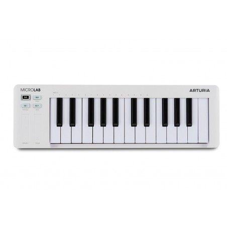 Arturia MicroLab mk3 White ultrakompaktowy kontroler MIDI - 1 - Klawiatury sterujące - MicroLab mk3 Whiteto ultra-kompaktowy kon