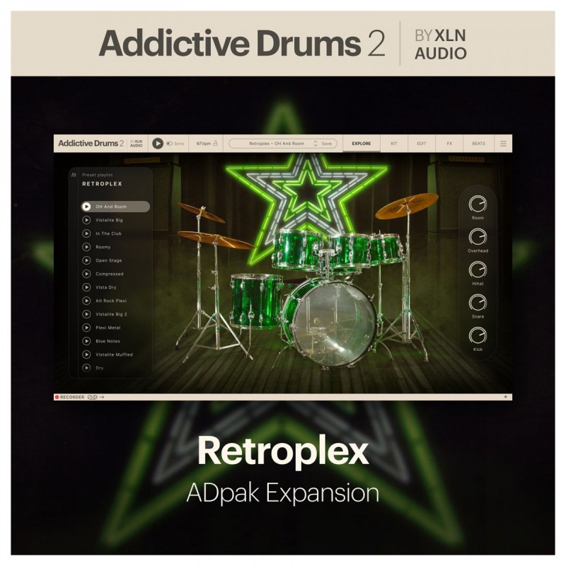 XLN Audio Addictive Drums 2: Retroplex ADpak - Rozszerzenie do wtyczki (do pobrania) XLN Audio Addictive Drums 2: Retroplex ADpak - Rozszerzenie do wtyczki (do pobrania)