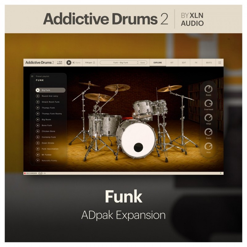 XLN Audio Addictive Drums 2: Funk ADpak - Rozszerzenie do wtyczki (do pobrania) XLN Audio Addictive Drums 2: Funk ADpak - Rozszerzenie do wtyczki (do pobrania)