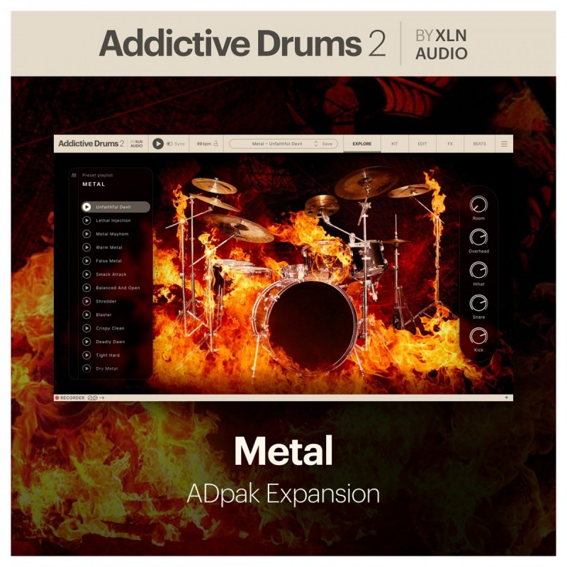 XLN Audio Addictive Drums 2: Metal ADpak - Rozszerzenie do wtyczki (do pobrania) XLN Audio Addictive Drums 2: Metal ADpak - Rozszerzenie do wtyczki (do pobrania)