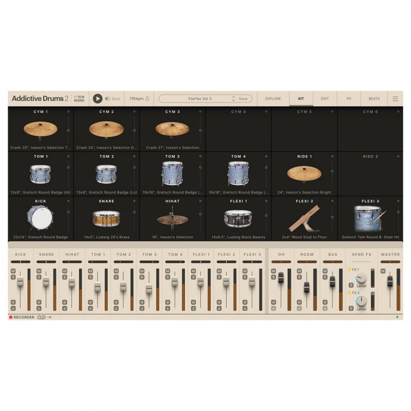 XLN Audio Addictive Drums 2: Fairfax Vol. 2 ADpak - Rozszerzenie do wtyczki (do pobrania) XLN Audio Addictive Drums 2: Fairfax Vol. 2 ADpak - Rozszerzenie do wtyczki (do pobrania)