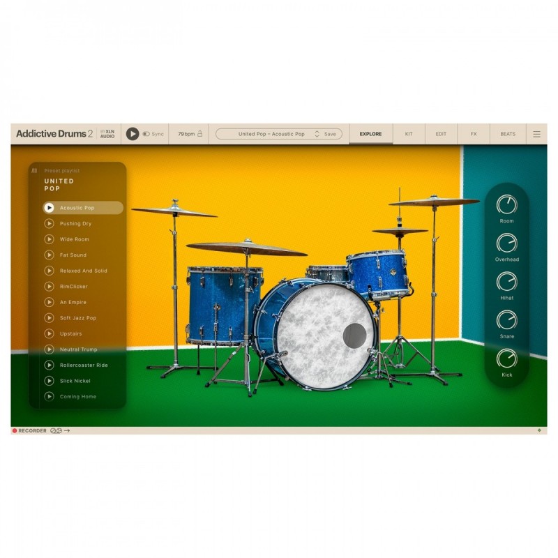 XLN Audio Addictive Drums 2: United Pop ADpak - Rozszerzenie do wtyczki (do pobrania) XLN Audio Addictive Drums 2: United Pop ADpak - Rozszerzenie do wtyczki (do pobrania)