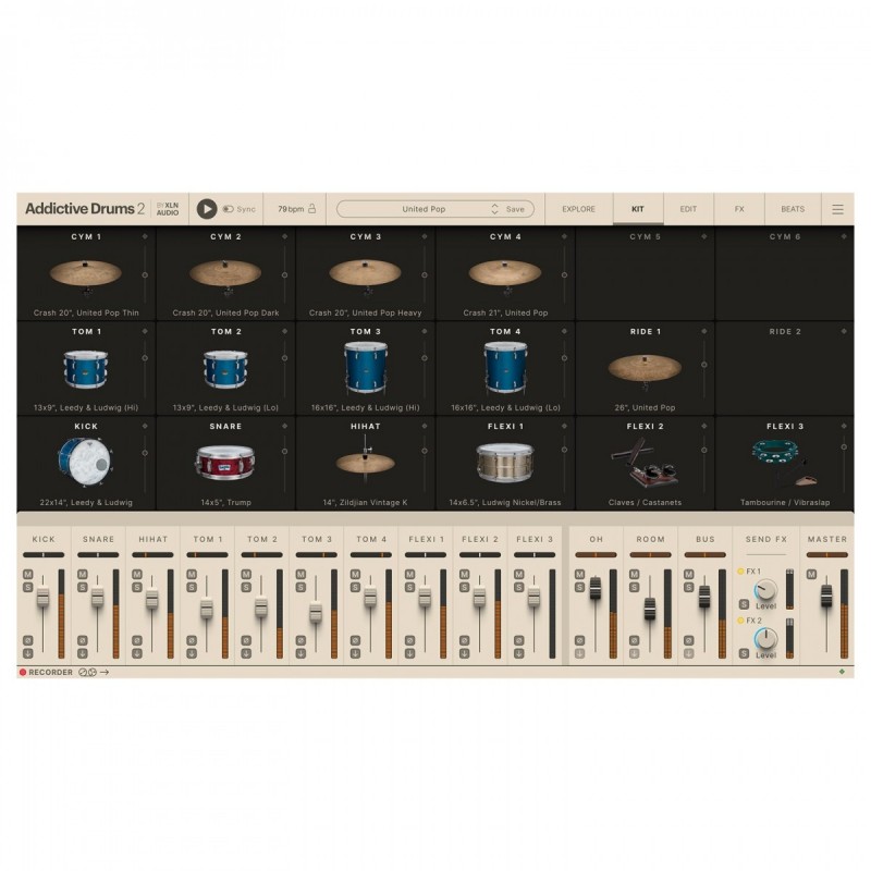 XLN Audio Addictive Drums 2: United Pop ADpak - Rozszerzenie do wtyczki (do pobrania) XLN Audio Addictive Drums 2: United Pop ADpak - Rozszerzenie do wtyczki (do pobrania)
