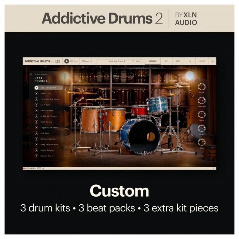 XLN Audio Addictive Drums 2: Custom Collection - Zestaw bibliotek VST (do pobrania) XLN Audio Addictive Drums 2: Custom Collection - Zestaw bibliotek VST (do pobrania)