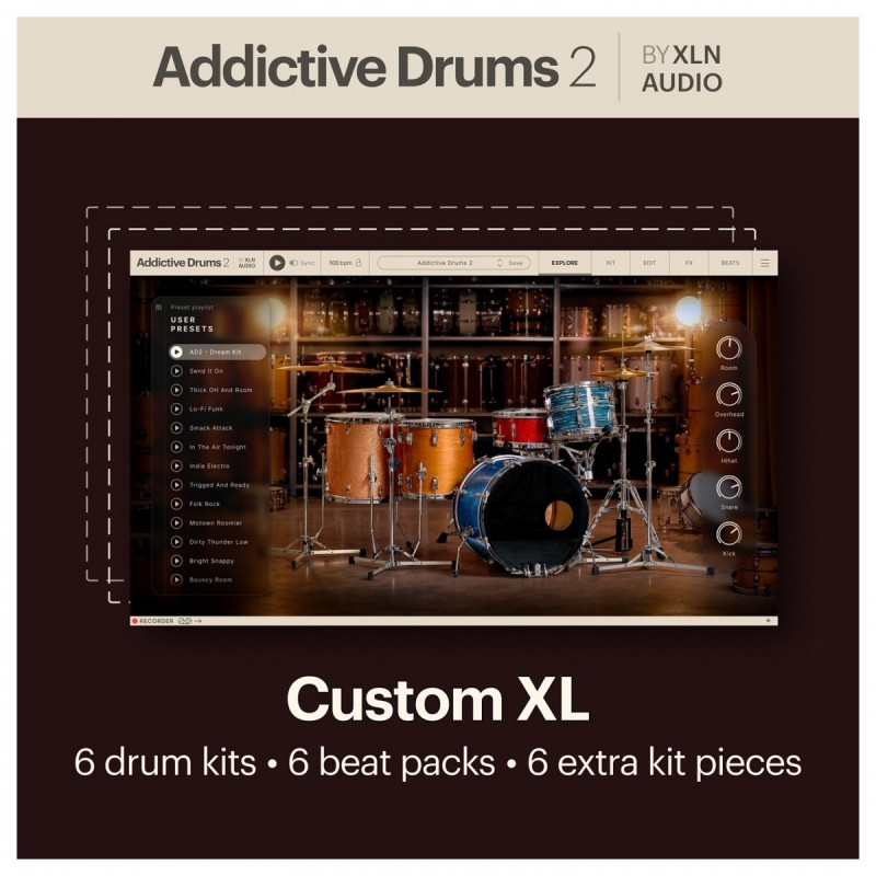 XLN Audio Addictive Drums 2: Custom XL Collection - Zestaw bibliotek VST (do pobrania) XLN Audio Addictive Drums 2: Custom XL Collection - Zestaw bibliotek VST (do pobrania)