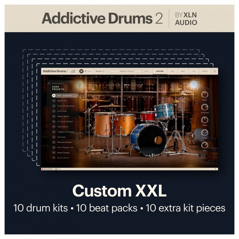 XLN Audio Addictive Drums 2: Custom XXL Collection - Zestaw bibliotek VST (do pobrania) XLN Audio Addictive Drums 2: Custom XXL Collection - Zestaw bibliotek VST (do pobrania)