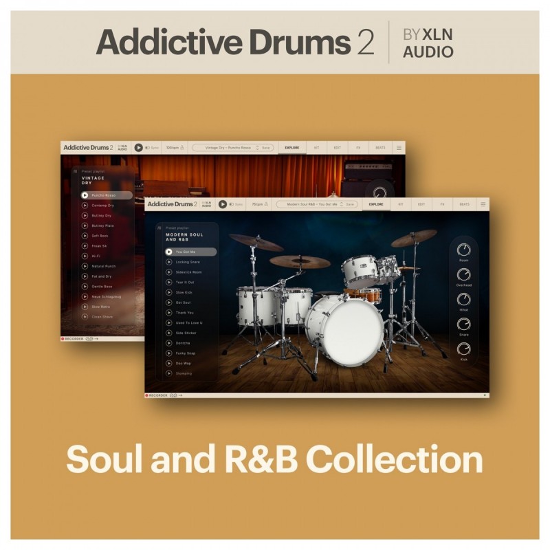 XLN Audio Addictive Drums 2: Soul & R&B Collection - Zestaw wtyczek VST (do pobrania) XLN Audio Addictive Drums 2: Soul & R&B Collection - Zestaw wtyczek VST (do pobrania)