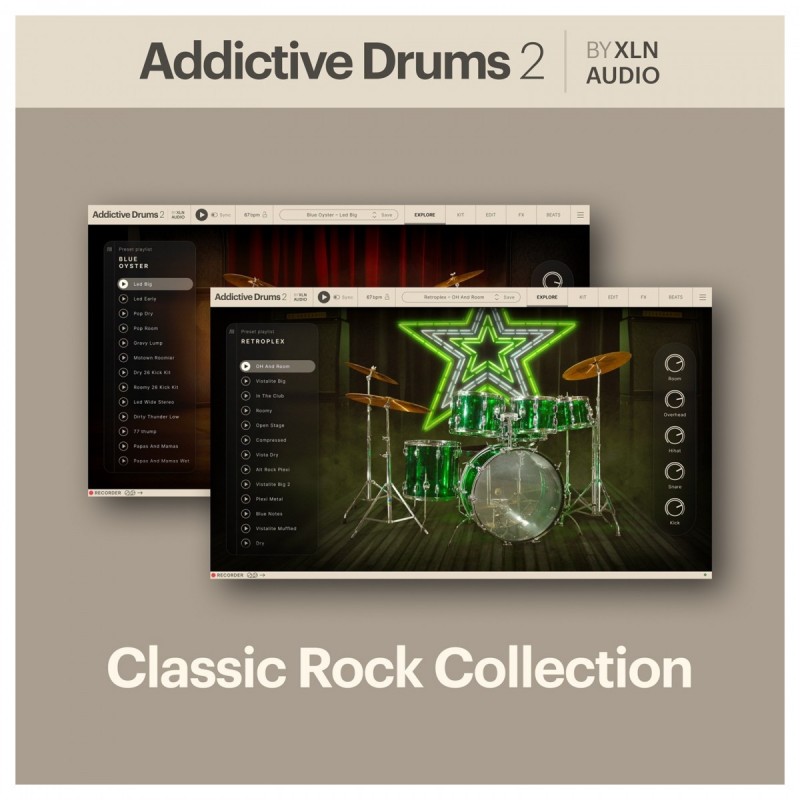 XLN Audio Addictive Drums 2: Classic Rock Collection - Zestaw wtyczek VST (do pobrania) XLN Audio Addictive Drums 2: Classic Rock Collection - Zestaw wtyczek VST (do pobrania)