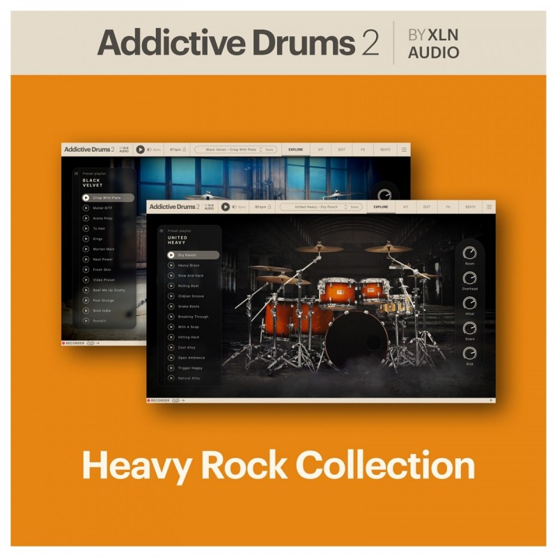 XLN Audio Addictive Drums 2: Heavy Rock Collection - Zestaw wtyczek VST (do pobrania) XLN Audio Addictive Drums 2: Heavy Rock Collection - Zestaw wtyczek VST (do pobrania)