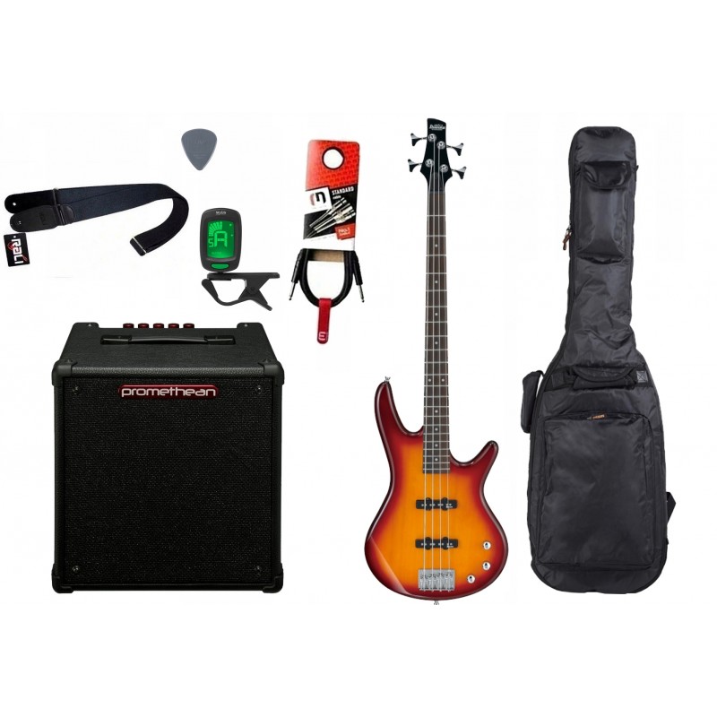 Gitara basowa Ibanez GSR180-BS + Wzmacniacz 20W + Kabel + Pokrowiec Gitara basowa Ibanez GSR180-BS + Wzmacniacz 20W + Kabel + Pokrowiec