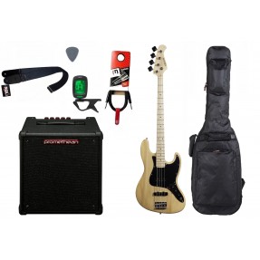 Gitara basowa Arrow Louisiana 4 NM + Wzmacniacz 20W + Kabel + Pokrowiec