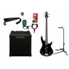Gitara basowa Ibanez GSR200-BK + Wzmacniacz 20W + Kabel + Tuner + Statyw Gitara basowa Ibanez GSR200-BK + Wzmacniacz 20W + Kabel + Tuner + Statyw
