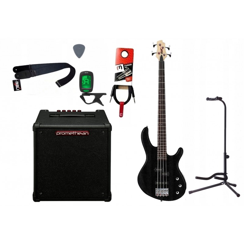 Gitara basowa Cort ActionBass OPB + Wzmacniacz 20W + Kabel + Tuner + Statyw Gitara basowa Cort ActionBass OPB + Wzmacniacz 20W + Kabel + Tuner + Statyw