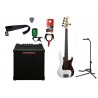 Gitara basowa Arrow Session 5 BW + Wzmacniacz 20W + Kabel + Tuner + Statyw Gitara basowa Arrow Session 5 BW + Wzmacniacz 20W + Kabel + Tuner + Statyw