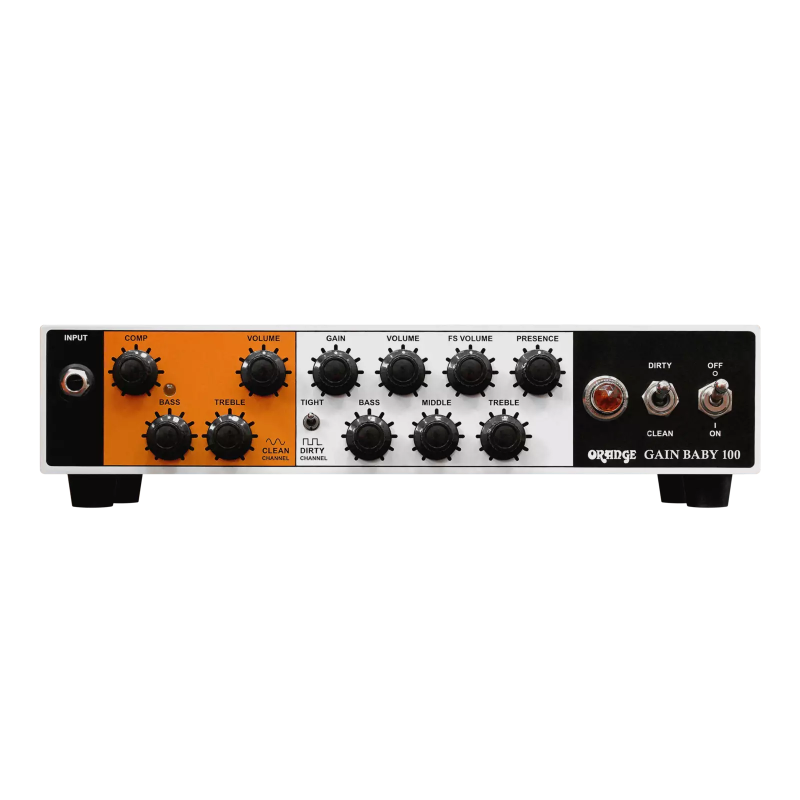Orange Gain Baby 100 wzmacniacz gitarowy, głowa gitarowa 100W - 1 - Głowy gitarowe - Kompaktowy i lekki wzmacniacz Gain Baby zap Orange Gain Baby 100 wzmacniacz gitarowy, głowa gitarowa 100W - 1 - Głowy gitarowe - Kompaktowy i lekki wzmacniacz Gain Baby zap