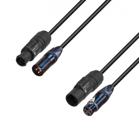 Adam Hall Cables 5 STAR H TCON A 0300 - Kabel hybrydowy Audio Neutrik XLR x TRUE1 3 m
