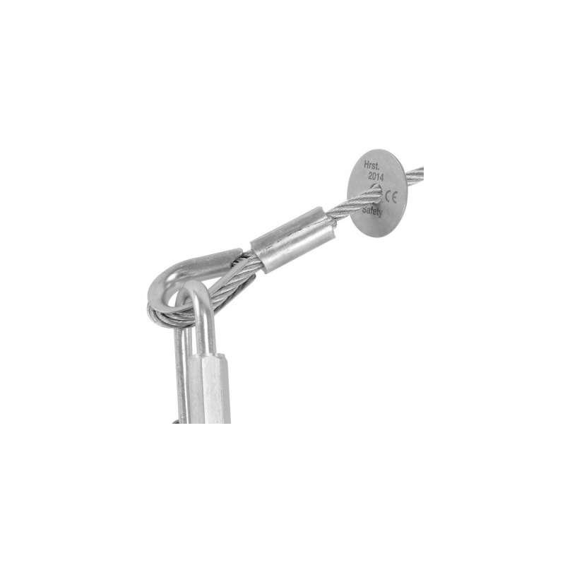 Riggatec Safety WLL 9kg Silver - Szybkozłączka łańcuchowa 100 cm