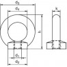 Riggatec Eyebolt M6 Black WLL 80kg - Śruba oczkowa