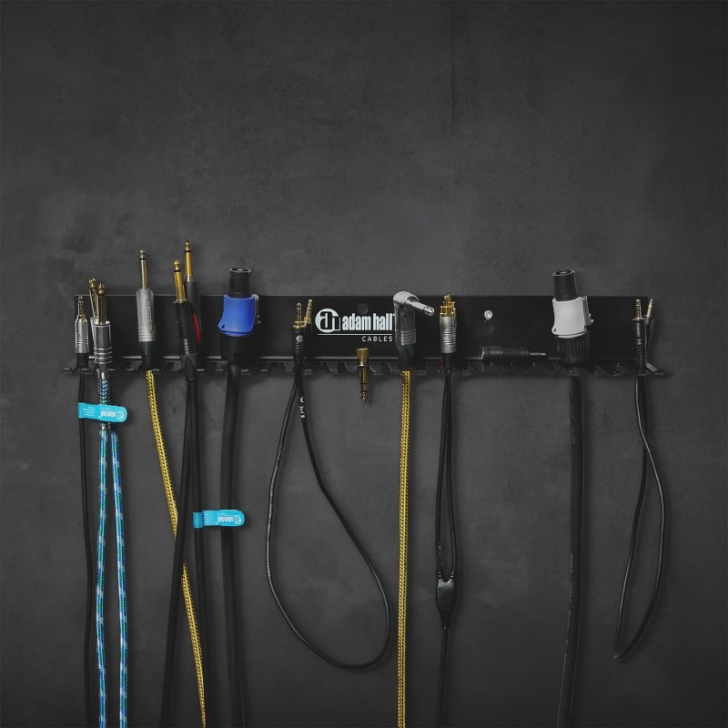 Adam Hall Cables CABLE HOLDER PRO - Uchwyt kablowy do montażu na ścianie lub stojaku z otworem gwintowanym 3/8'' Adam Hall Cables CABLE HOLDER PRO - Uchwyt kablowy do montażu na ścianie lub stojaku z otworem gwintowanym 3/8''