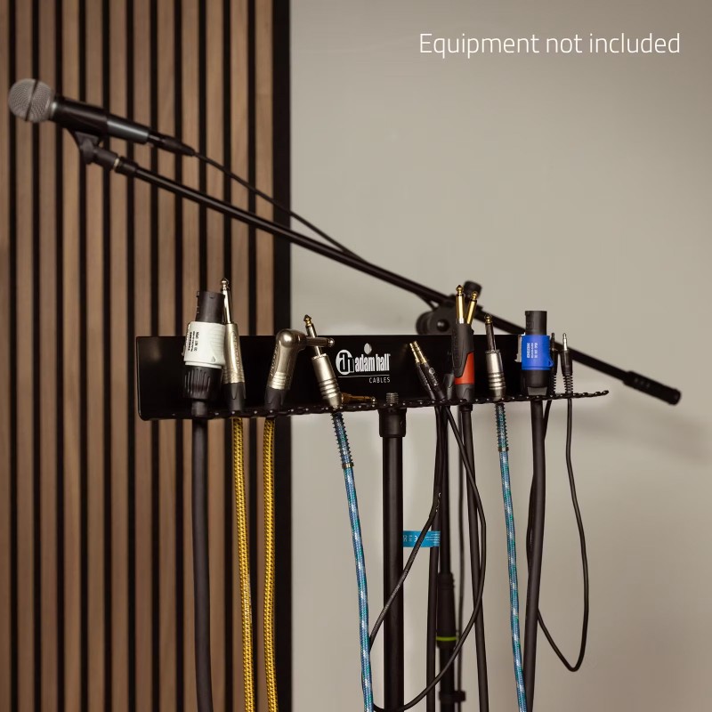 Adam Hall Cables CABLE HOLDER PRO - Uchwyt kablowy do montażu na ścianie lub stojaku z otworem gwintowanym 3/8'' Adam Hall Cables CABLE HOLDER PRO - Uchwyt kablowy do montażu na ścianie lub stojaku z otworem gwintowanym 3/8''