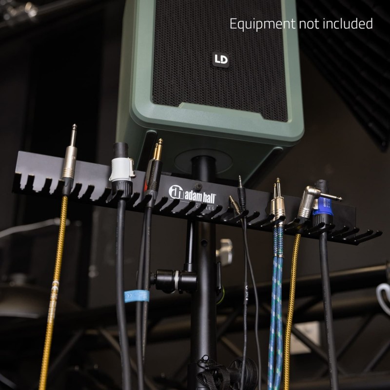 Adam Hall Cables CABLE HOLDER PRO - Uchwyt kablowy do montażu na ścianie lub stojaku z otworem gwintowanym 3/8'' Adam Hall Cables CABLE HOLDER PRO - Uchwyt kablowy do montażu na ścianie lub stojaku z otworem gwintowanym 3/8''