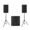 Zestaw nagłośnieniowy JBL EON, 2x kolumna EON715, 1x subwoofer EON718S statywy Zestaw nagłośnieniowy JBL EON, 2x kolumna EON715, 1x subwoofer EON718S statywy