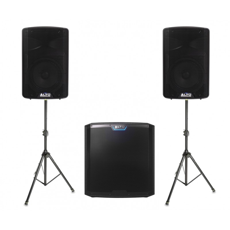 Zestaw nagłośnieniowy Alto TX, 2x kolumna TX408, 1x subwoofer TS15S statywy Zestaw nagłośnieniowy Alto TX, 2x kolumna TX408, 1x subwoofer TS15S statywy