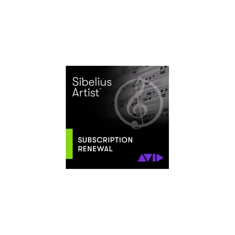 Avid by Sibelius Artist 1-Year Renewal - Odnowienie subskrypcji (produkt cyfrowy) Avid by Sibelius Artist 1-Year Renewal - Odnowienie subskrypcji (produkt cyfrowy)
