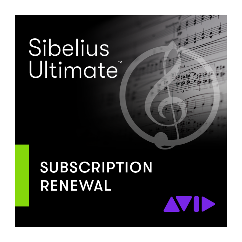 Avid by Sibelius Ultimate 1-Year Renewal - Odnowienie subskrypcji (produkt cyfrowy) Avid by Sibelius Ultimate 1-Year Renewal - Odnowienie subskrypcji (produkt cyfrowy)