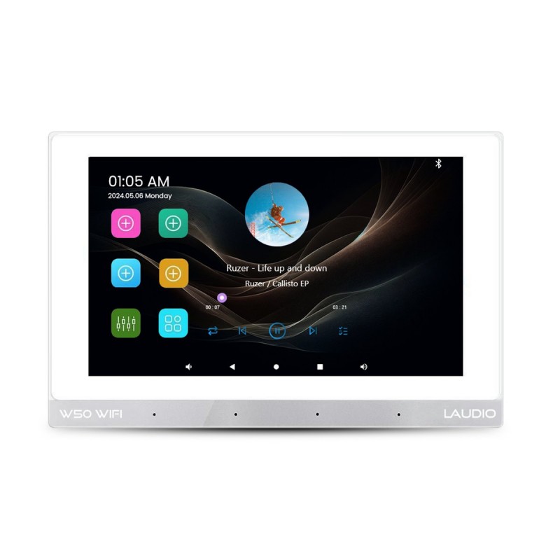 Laudio W50 WIFI - Odtwarzacz ścienny ze wzmacniaczem strefowym 4x50W biały Laudio W50 WIFI - Odtwarzacz ścienny ze wzmacniaczem strefowym 4x50W biały