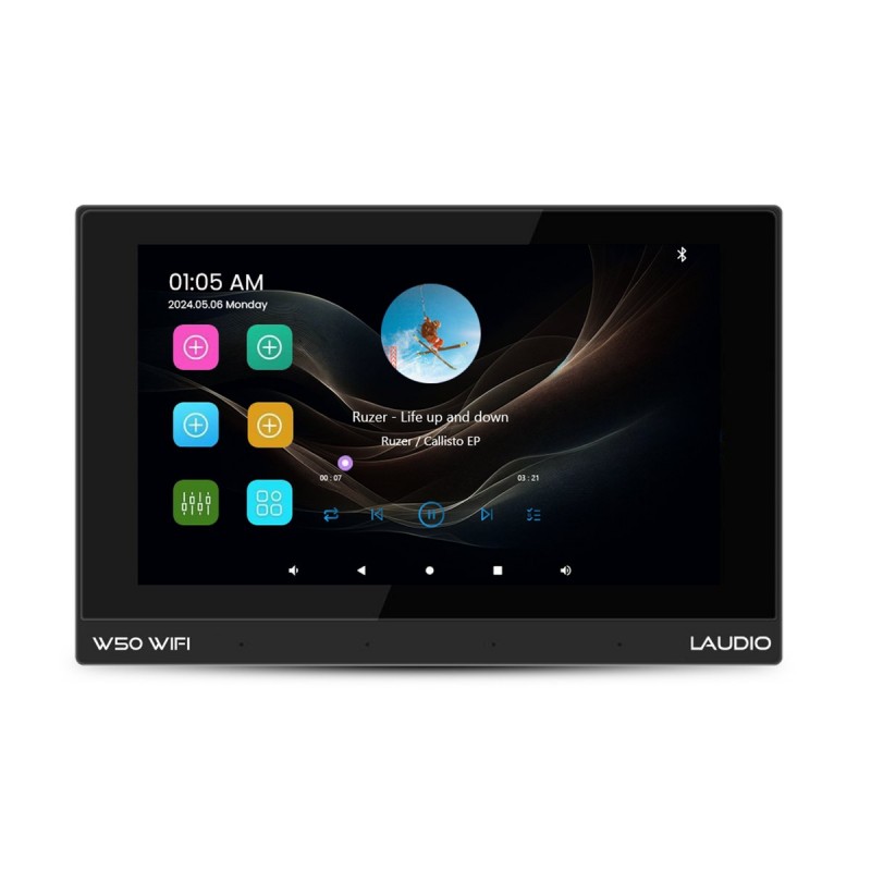 Laudio W50 WIFI - Odtwarzacz ścienny ze wzmacniaczem strefowym 4x50W czarny Laudio W50 WIFI - Odtwarzacz ścienny ze wzmacniaczem strefowym 4x50W czarny