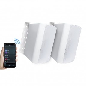 Zestaw ścienny Laudio Wally 5 PRO BT - Głośnik Aktywny + Pasywny Bluetooth IP55 biały