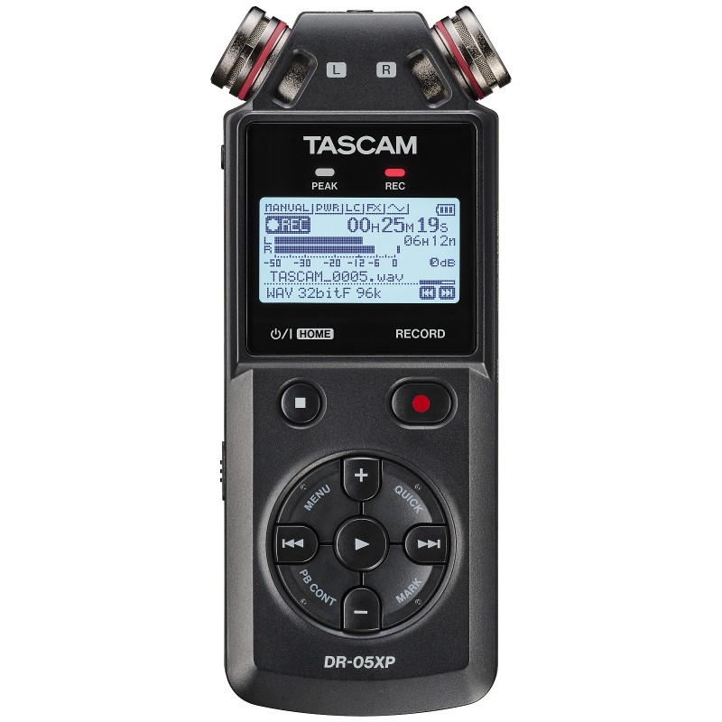 Tascam DR-05XP - rejestrator cyfrowy - 1 - Rejestratory - Ręczny rejestrator cyfrowy stereo z interfejsem audio USB umożliwia ła Tascam DR-05XP - rejestrator cyfrowy - 1 - Rejestratory - Ręczny rejestrator cyfrowy stereo z interfejsem audio USB umożliwia ła