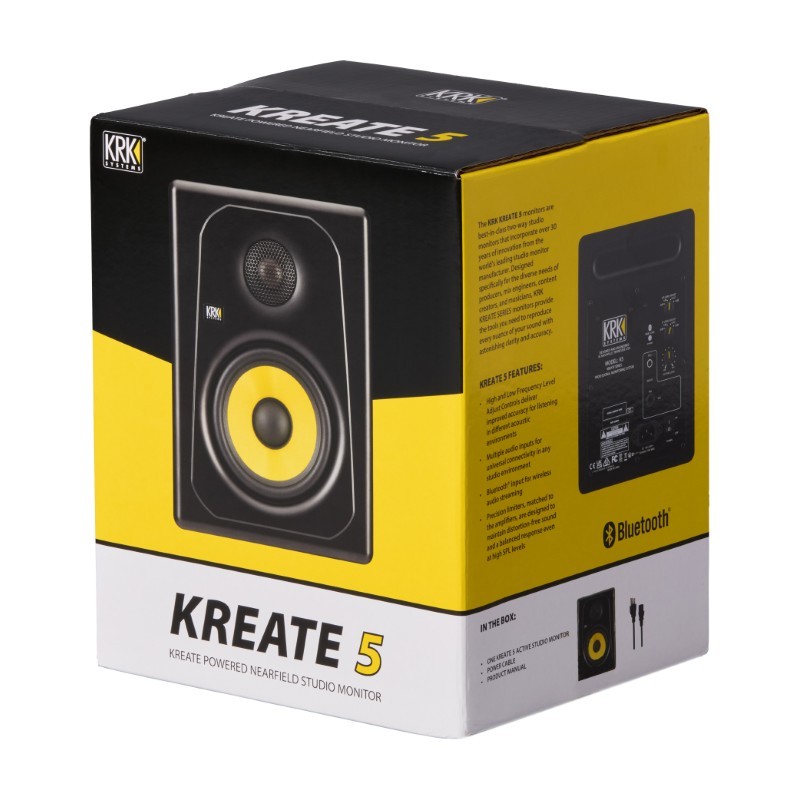 KRK Kreate 5 - Monitor studyjny - 5 - Monitory studyjne - Monitory studyjne z serii KRK Kreate 5 łączą renomowaną jakość dźwięku KRK Kreate 5 - Monitor studyjny - 5 - Monitory studyjne - Monitory studyjne z serii KRK Kreate 5 łączą renomowaną jakość dźwięku