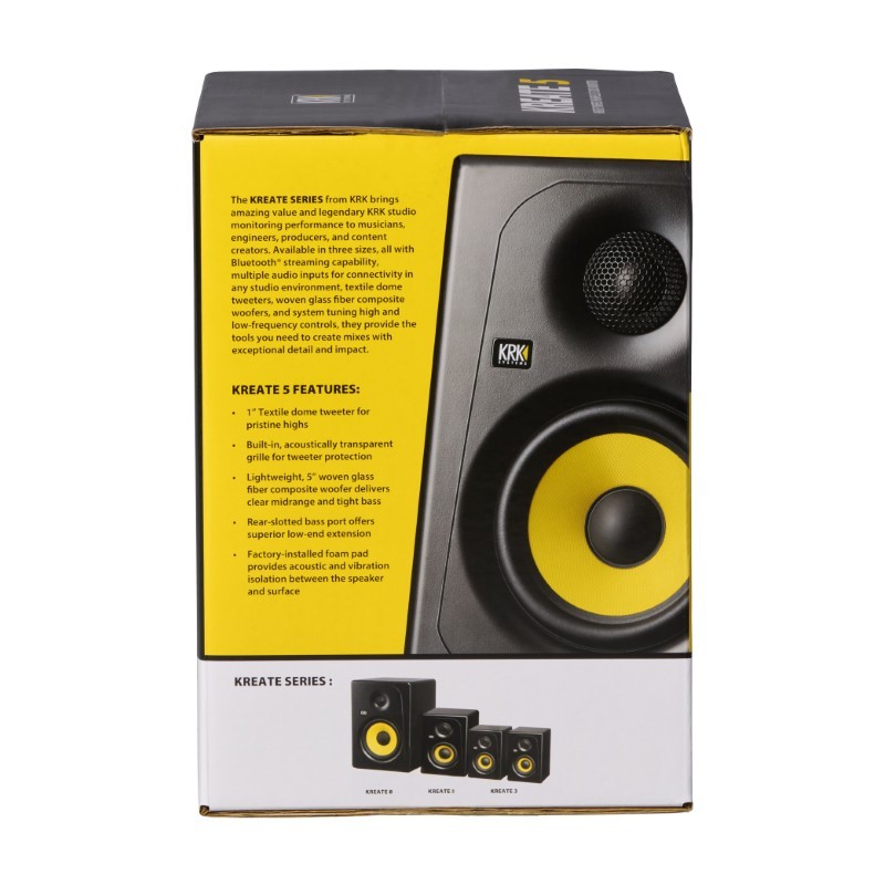 KRK Kreate 5 - Monitor studyjny - 6 - Monitory studyjne - Monitory studyjne z serii KRK Kreate 5 łączą renomowaną jakość dźwięku KRK Kreate 5 - Monitor studyjny - 6 - Monitory studyjne - Monitory studyjne z serii KRK Kreate 5 łączą renomowaną jakość dźwięku