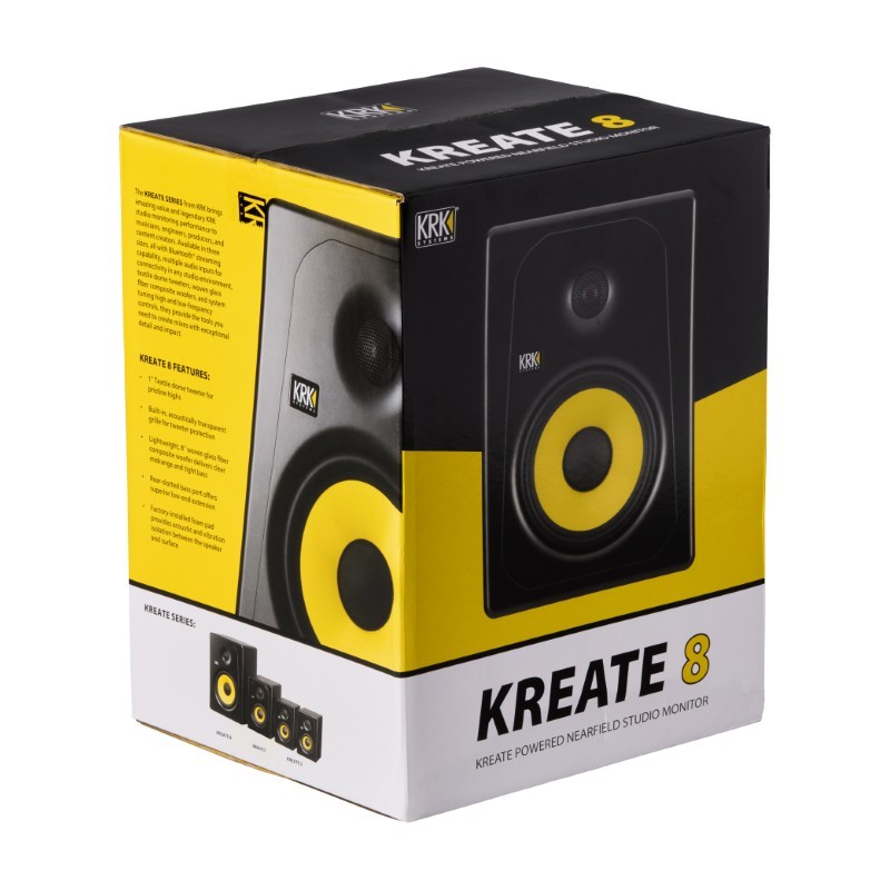 KRK Kreate 8 - Monitor studyjny - 9 - Monitory studyjne - KRK Kreate to seria monitorów studyjnych stworzonych z myślą o wymagaj KRK Kreate 8 - Monitor studyjny - 9 - Monitory studyjne - KRK Kreate to seria monitorów studyjnych stworzonych z myślą o wymagaj
