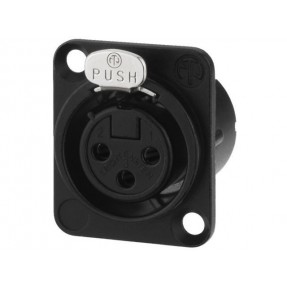 Monacor NC-3FDLXBAG - Gniazdo XLR Neutrik