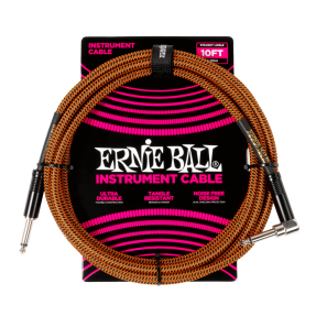 Ernie Ball 6470 Kabel instrumentalny prosty/kątowy 3.05 m