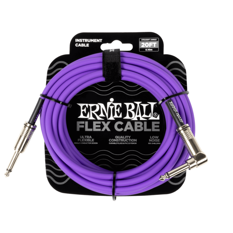 Ernie Ball 6466 Kabel instrumentalny prosty/kątowy 6.09 m Ernie Ball 6466 Kabel instrumentalny prosty/kątowy 6.09 m