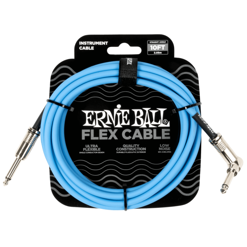 Ernie Ball 6464 Kabel instrumentalny prosty/kątowy 3.05 m Ernie Ball 6464 Kabel instrumentalny prosty/kątowy 3.05 m