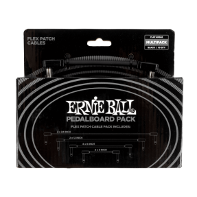 Ernie Ball 6462 Zestaw płaskich kabli krosowych do pedalboardów